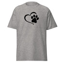 Dog Paws Men's classic tee (Back Print)