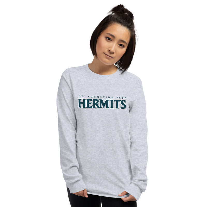 Hermits Alumni Men’s Long Sleeve Shirt-grey