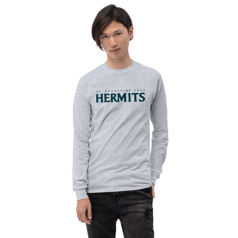 Hermits Alumni Men’s Long Sleeve Shirt-grey