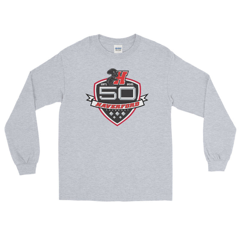 Haverford Men’s Lacrosse Long Sleeve Shirt-grey50years