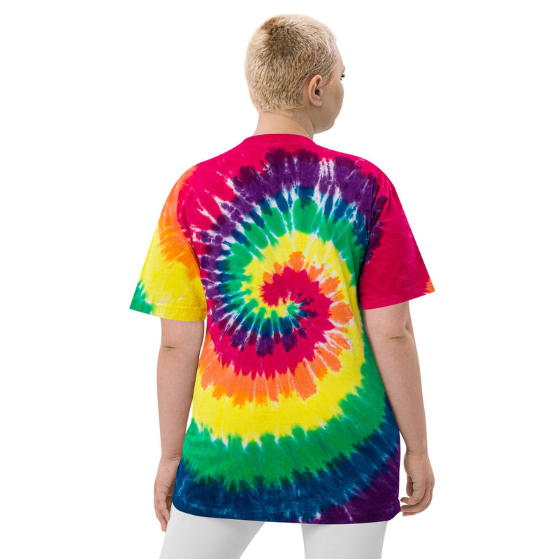 Camiseta tie-dye de gran tamaño de AJS