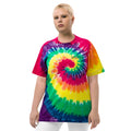 Camiseta tie-dye de gran tamaño de AJS