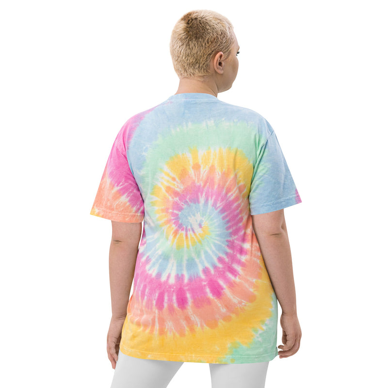 Camiseta tie-dye de gran tamaño de AJS