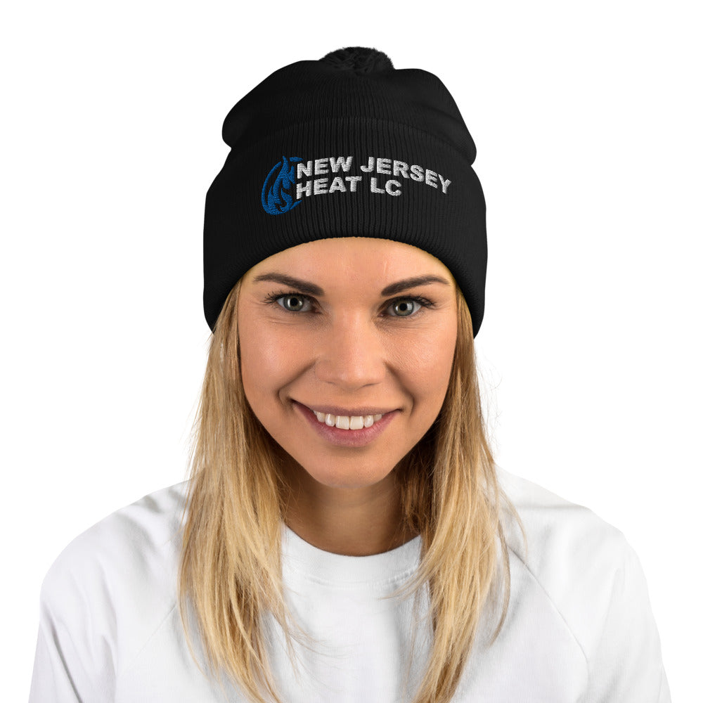 NJ Heat Lacrosse Pom-Pom Beanie