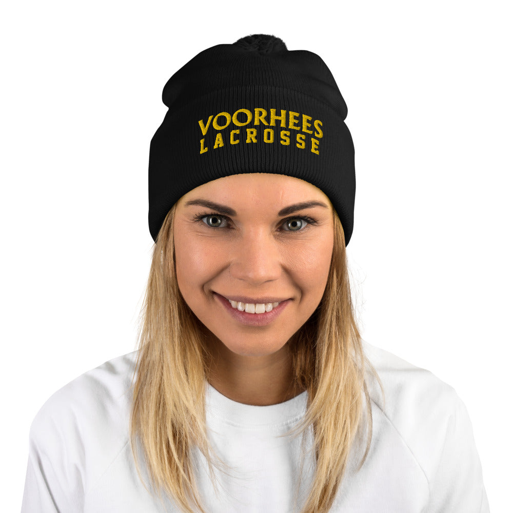 VHS Pom-Pom Beanie