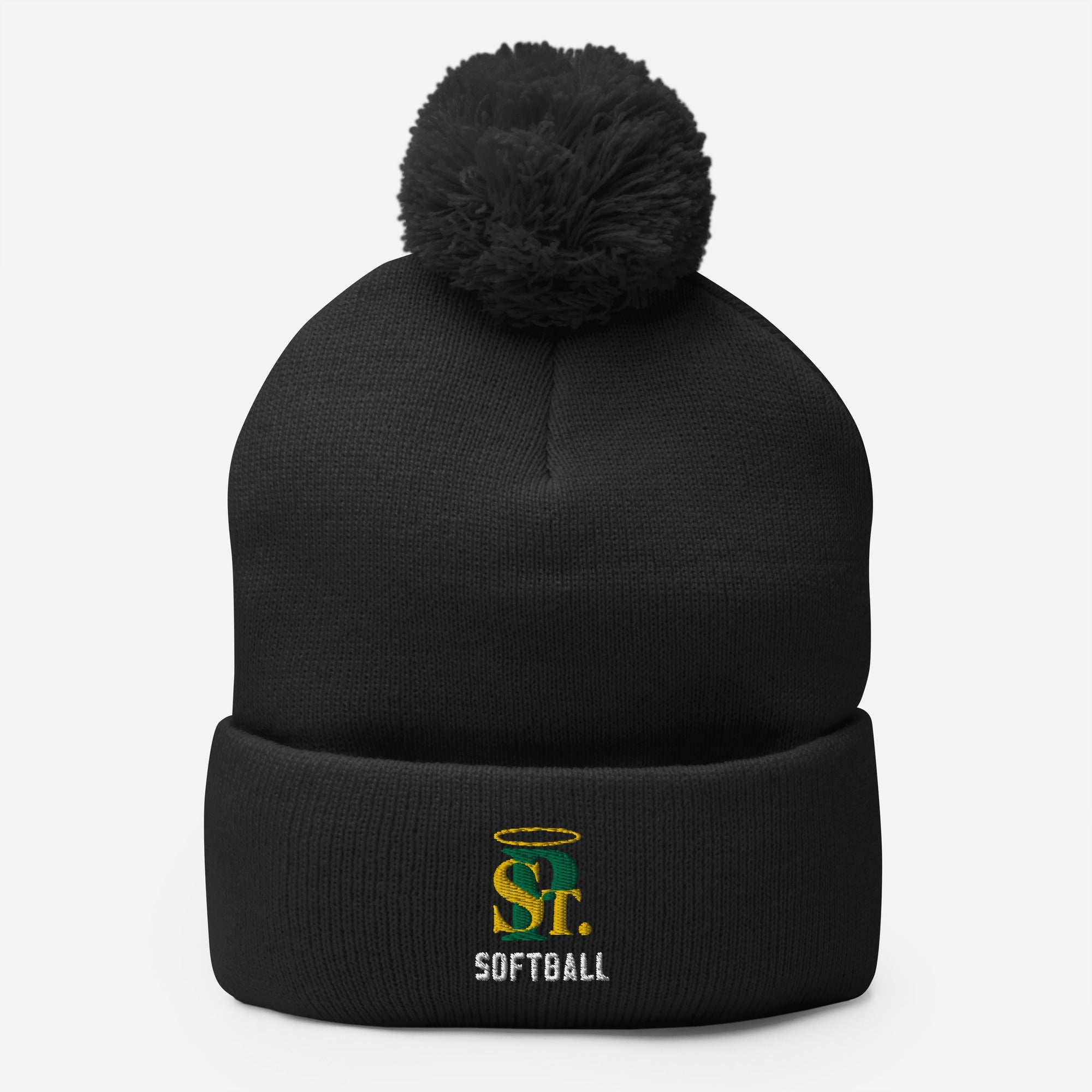 SPCYO Softball Pom-Pom Beanie