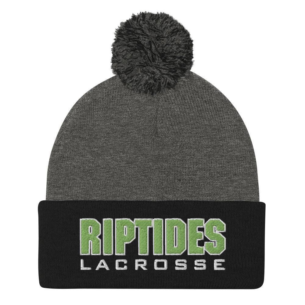 Margate Riptides Lacrosse Pom-Pom Beanie