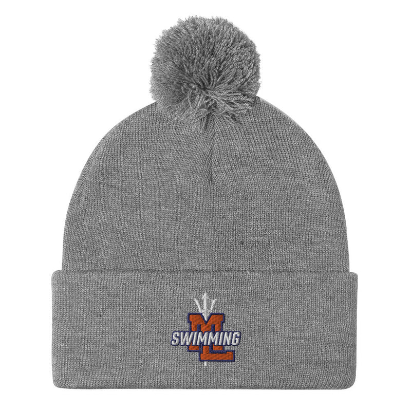 Mountain Lakes Swimming Pom-Pom Beanie