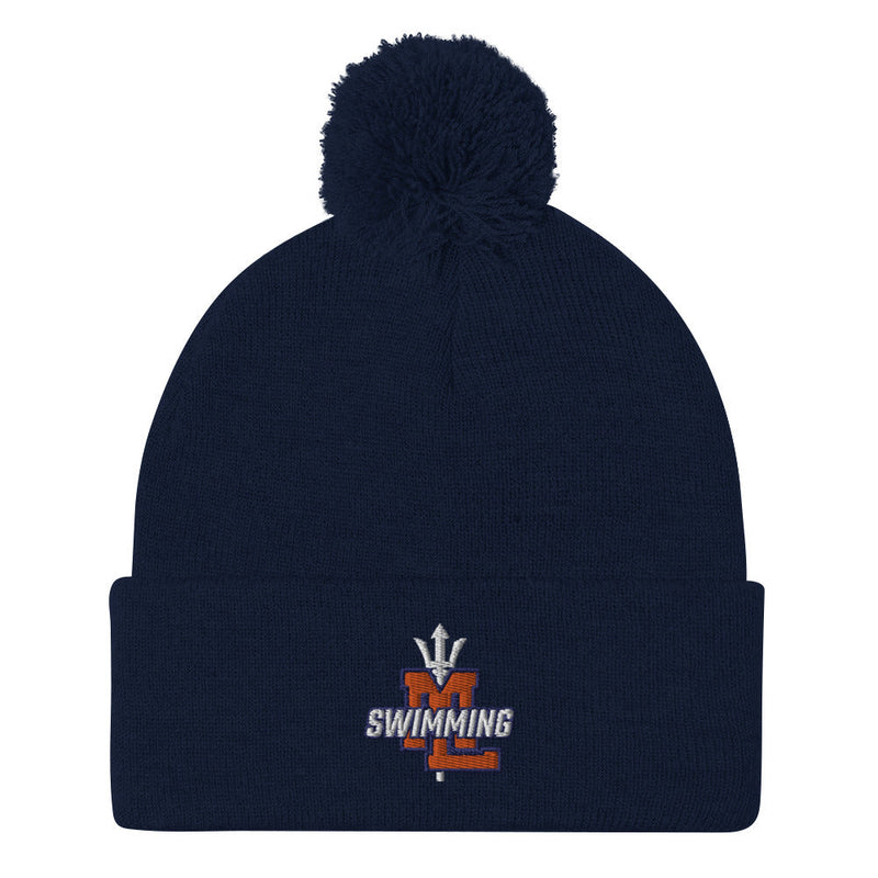 Mountain Lakes Swimming Pom-Pom Beanie
