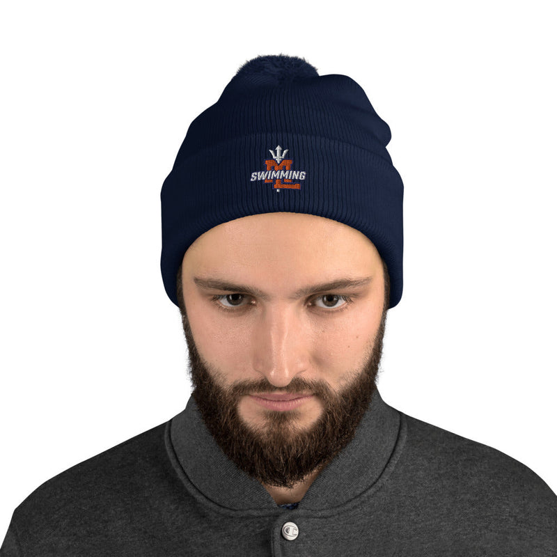 Mountain Lakes Swimming Pom-Pom Beanie