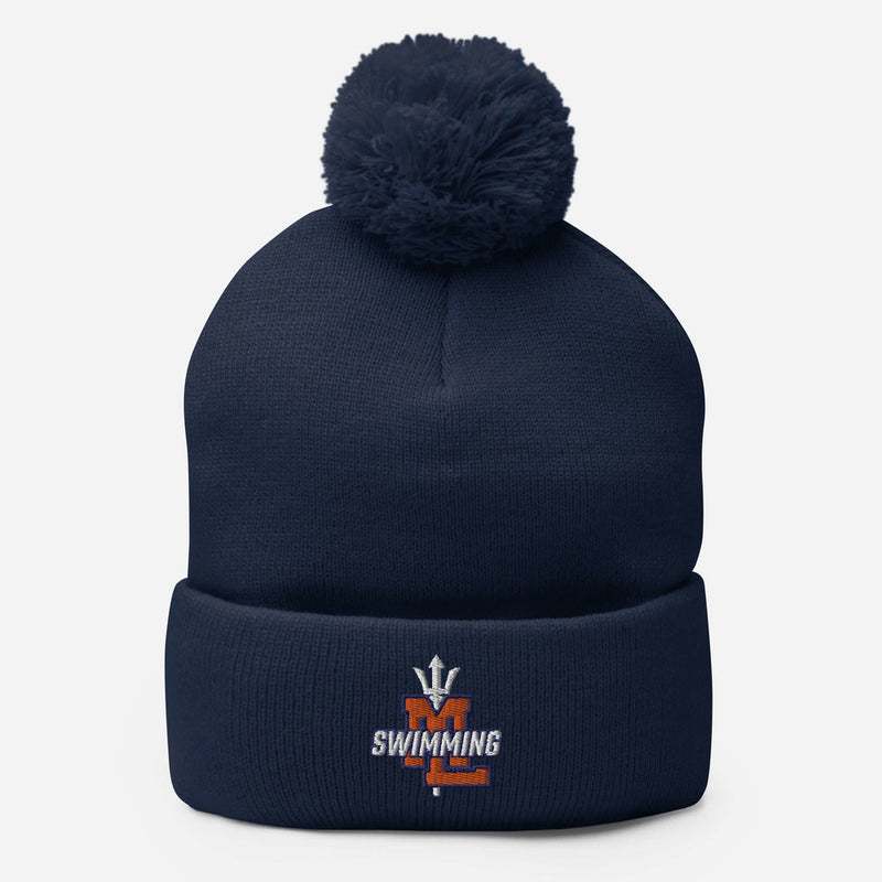 Mountain Lakes Swimming Pom-Pom Beanie