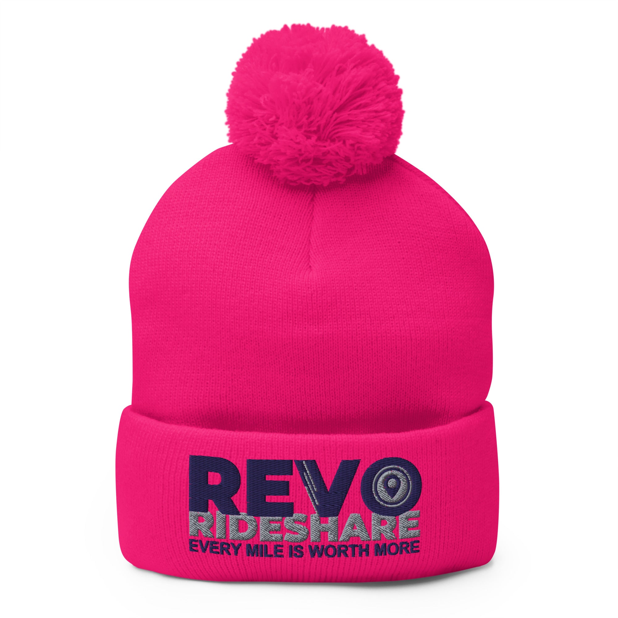 REVO Rideshare Pom-Pom Beanie