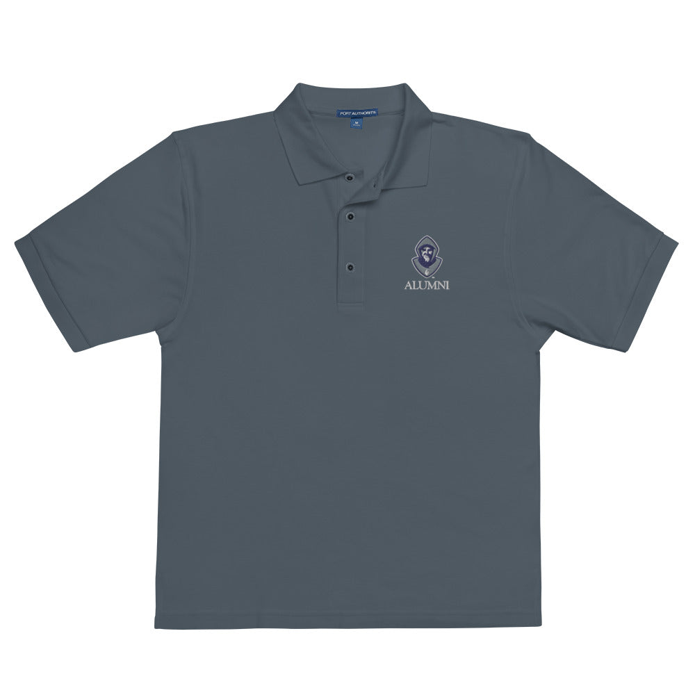 Hermits Alumni Men's Premium Polo-Dark grey