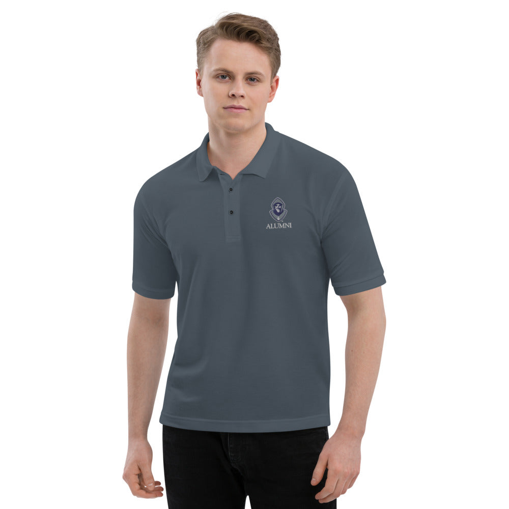 Hermits Alumni Men's Premium Polo-Dark grey