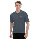 Hermits Alumni Men's Premium Polo- SA Dark grey