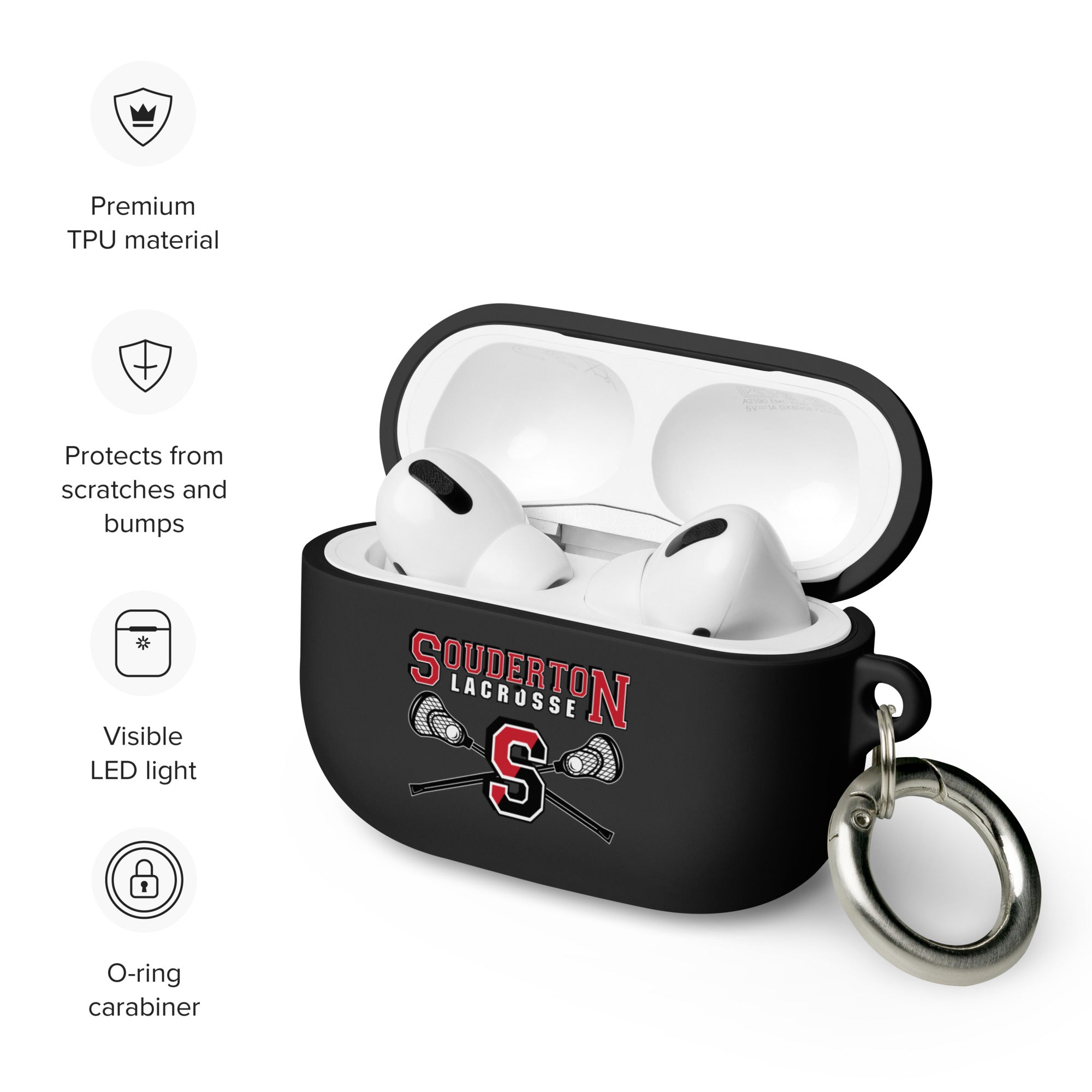 Estuche de goma Souderton Lacrosse para AirPods®