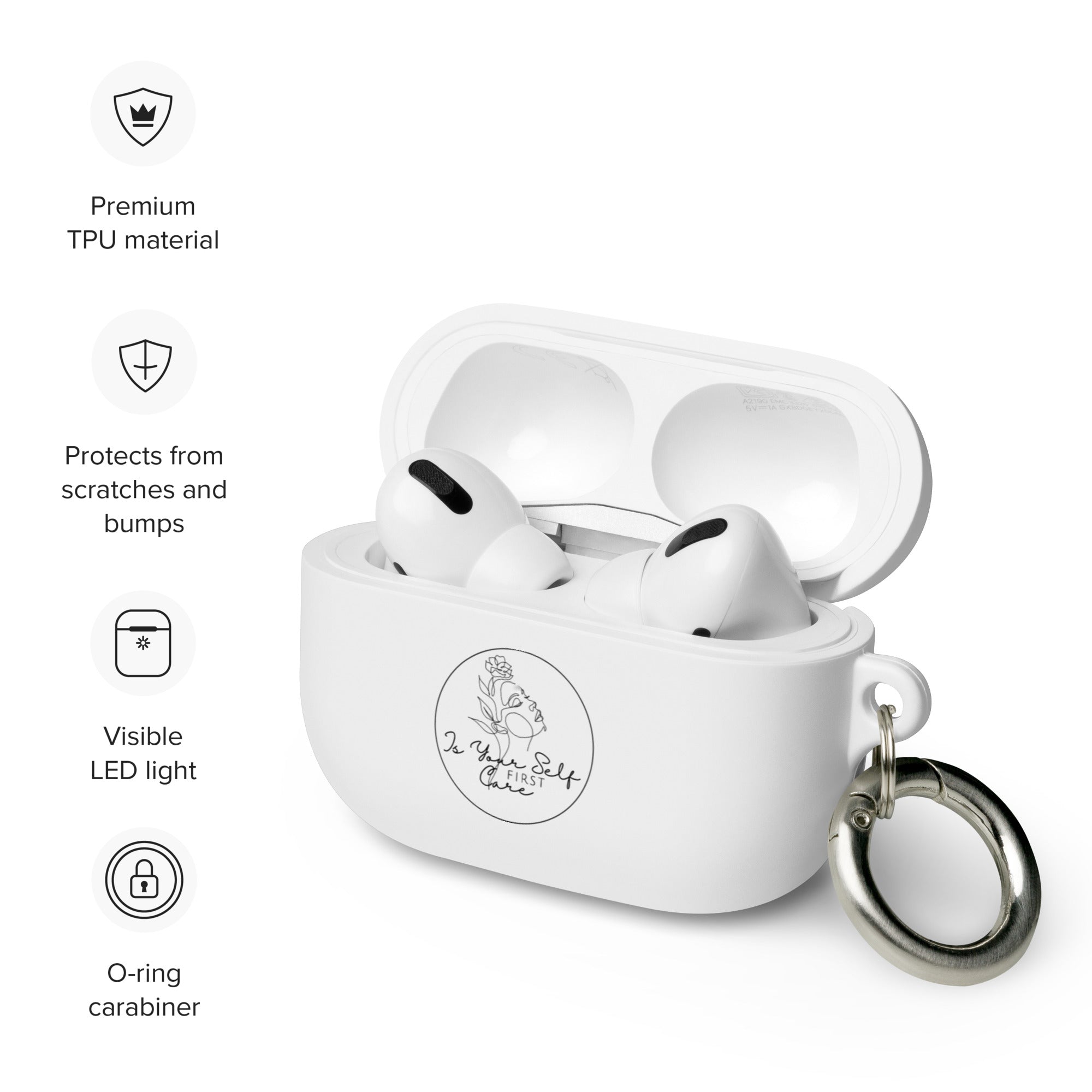 Isyourselfcarefirst Rubber Case for AirPods®