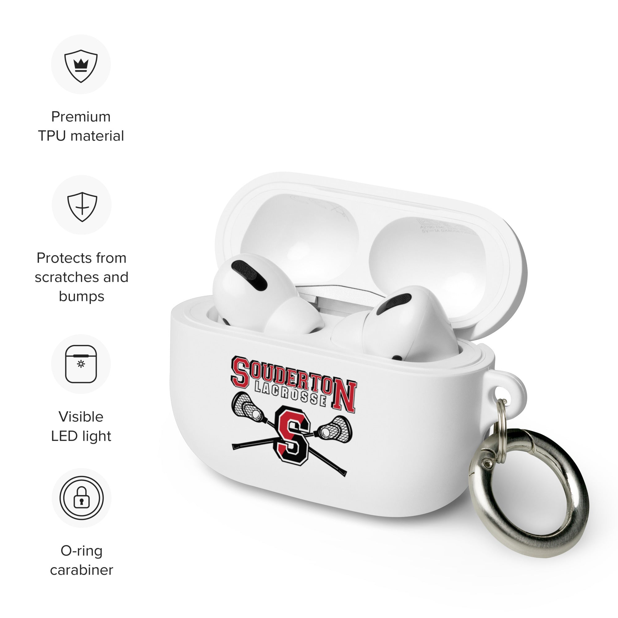 Estuche de goma Souderton Lacrosse para AirPods®