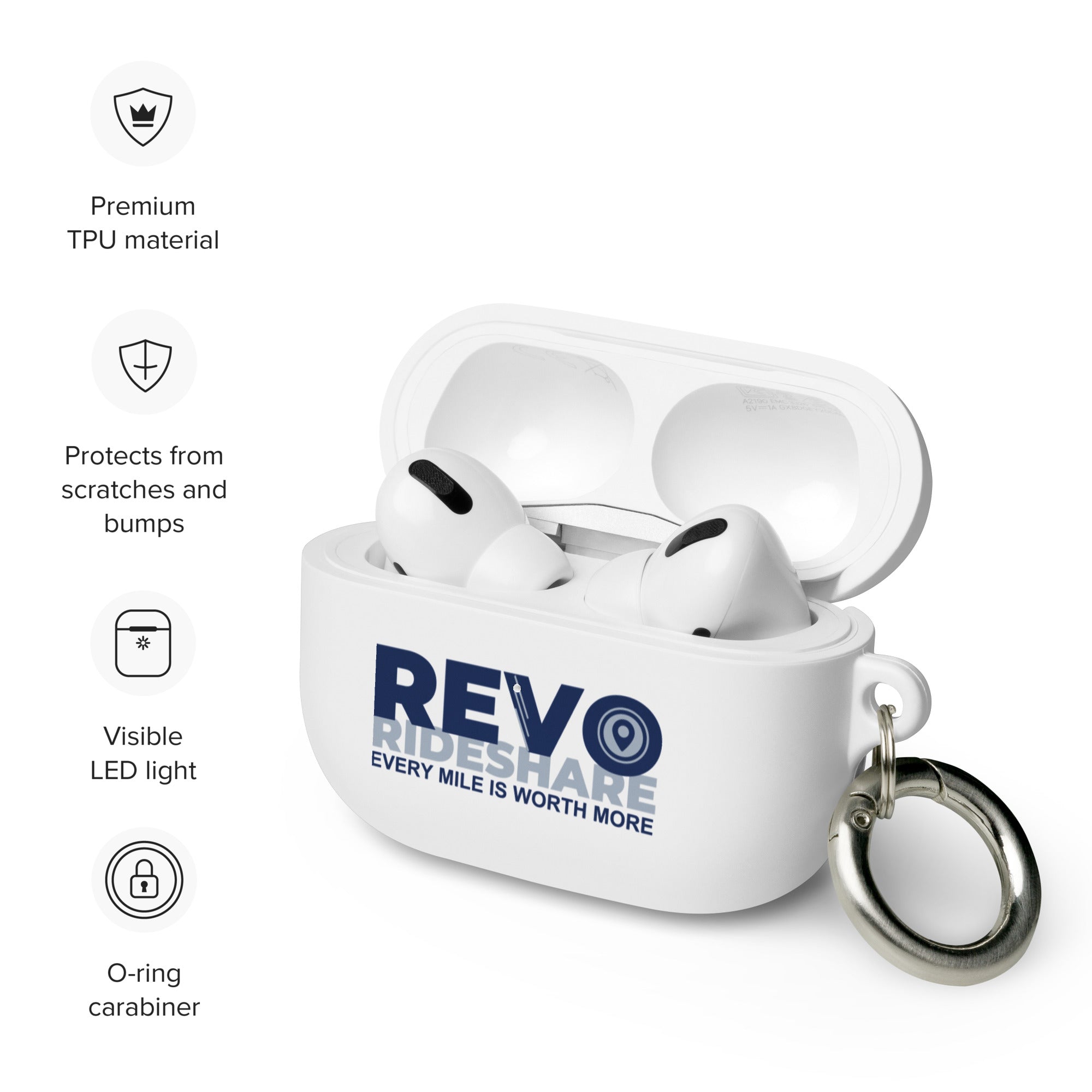 Estuche de goma REVO Rideshare para AirPods®
