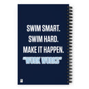 Mountain Lakes Swimming Spiral notebook