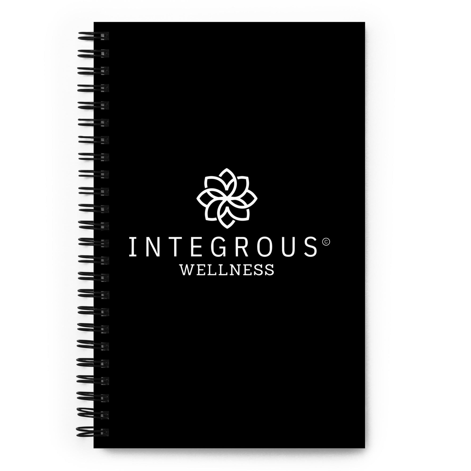 Integrous Wellness Spiral notebook (BLACK)