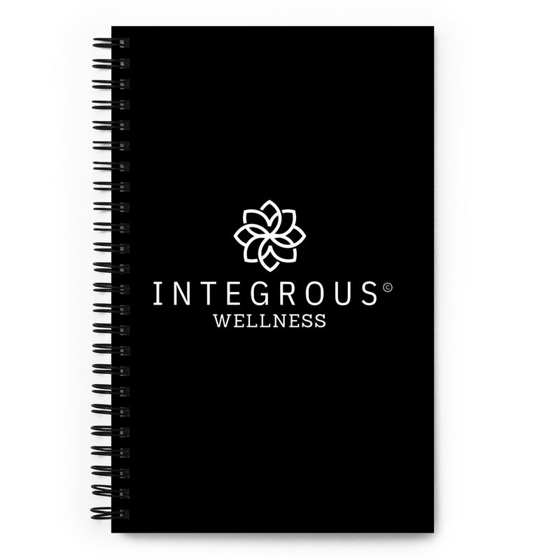 Integrous Wellness Spiral notebook (BLACK)