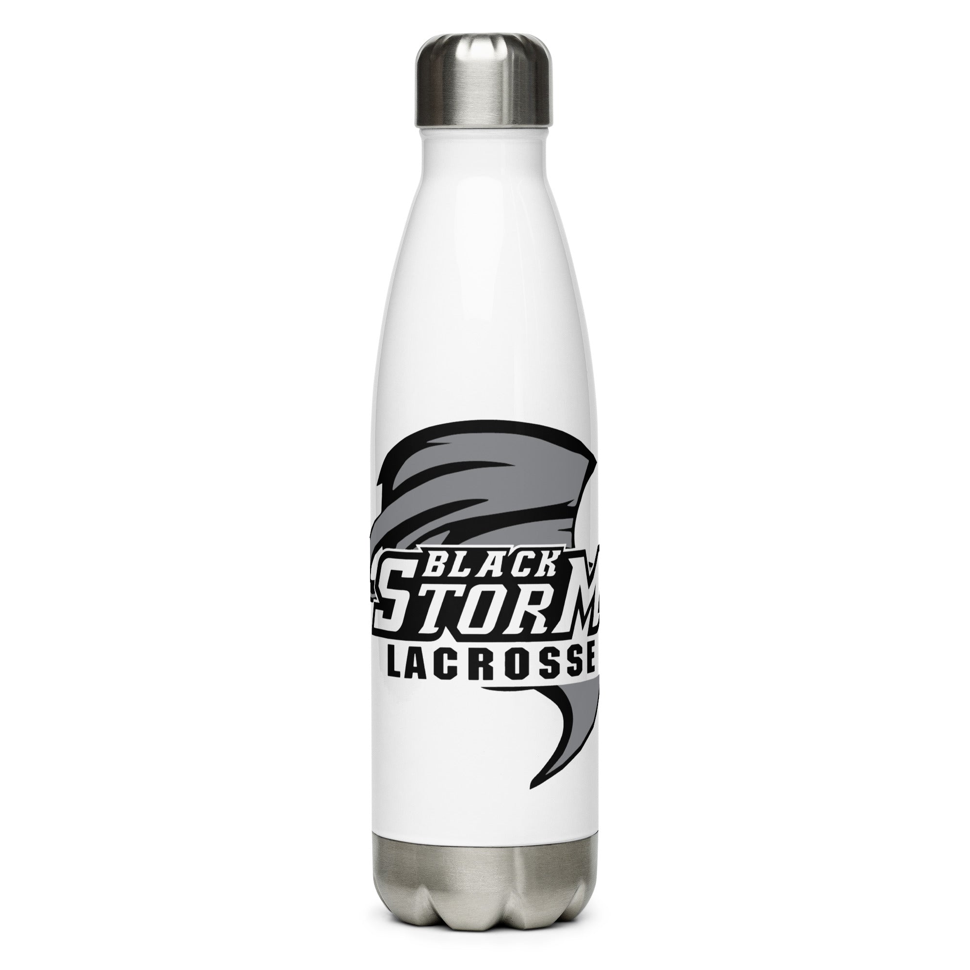 Botella de agua de acero inoxidable Black Storm Lacrosse