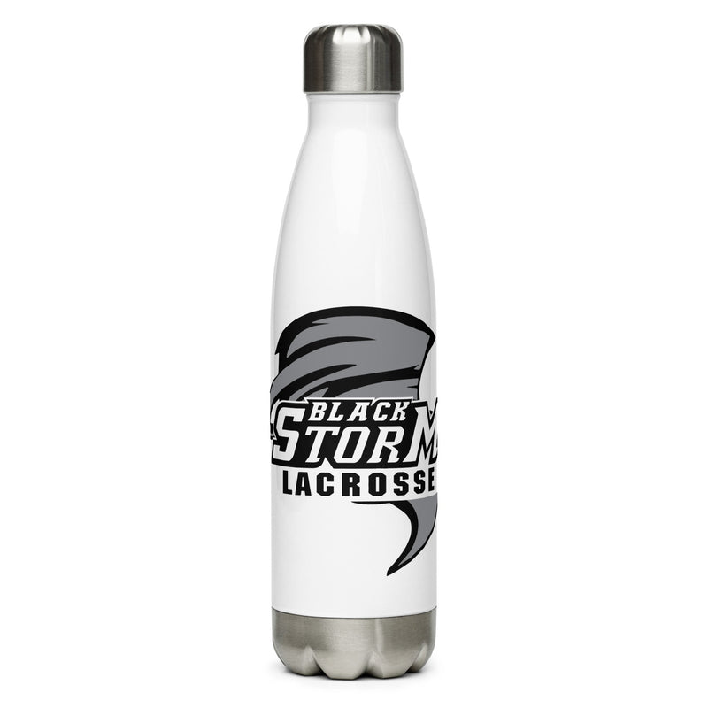 Black Storm Lacrosse Stainless Steel Water Bottle