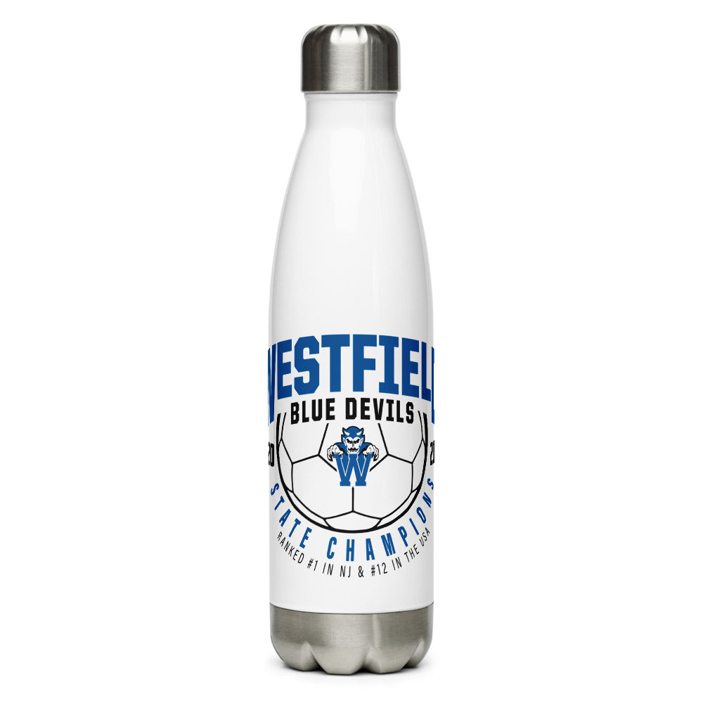 WHS Soccer Stainless Steel Water Bottle