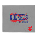 Rockets Baseball Throw Blanket