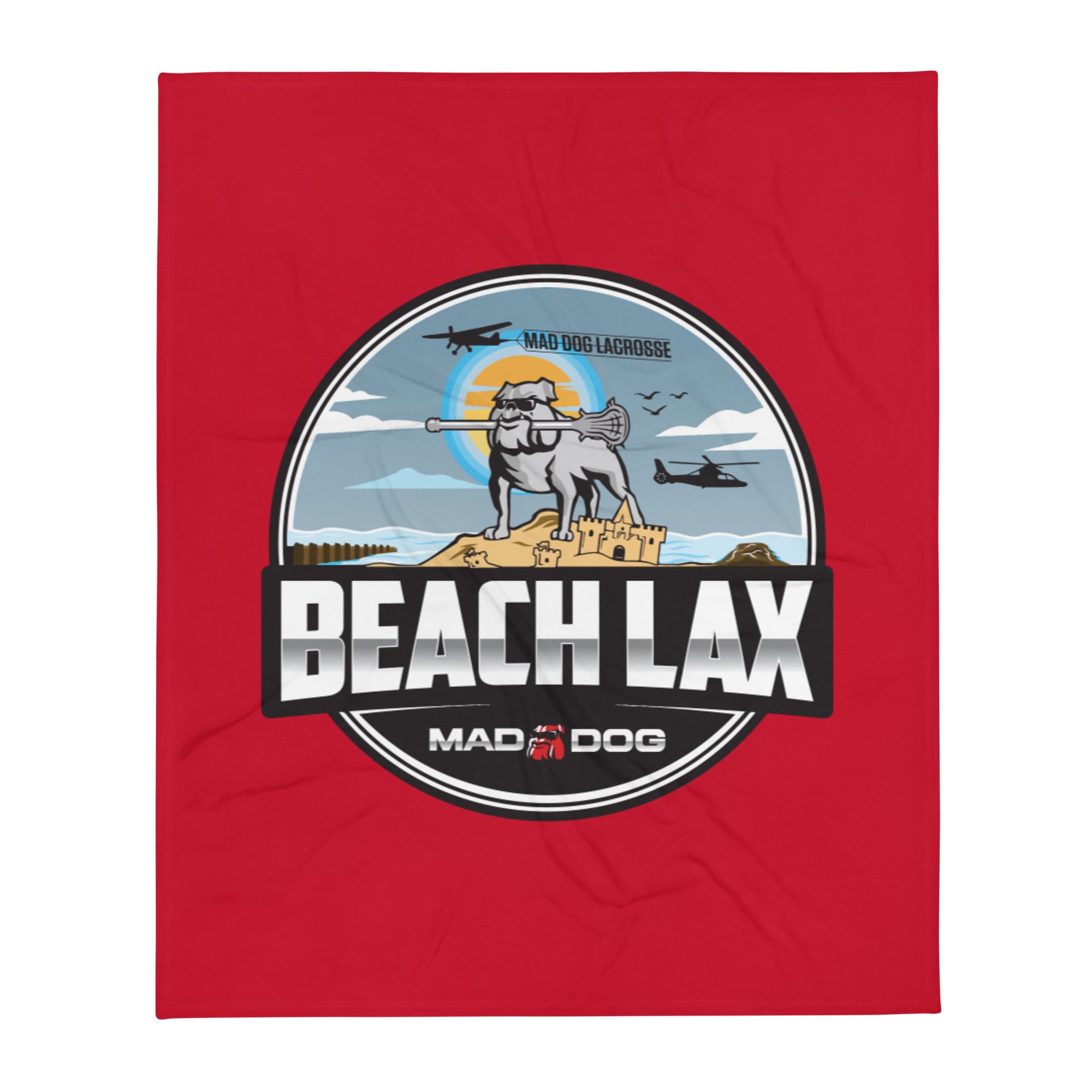 MD Beach Lax Throw Blanket