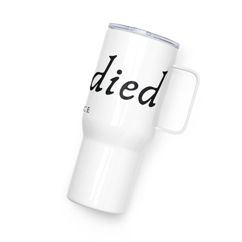 Embodied By Dance Travel cup mug with a handle