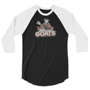 Magical Goats 3/4 sleeve raglan shirt