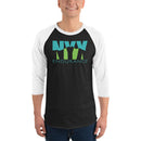 NYX Endurance 3/4 sleeve raglan shirt