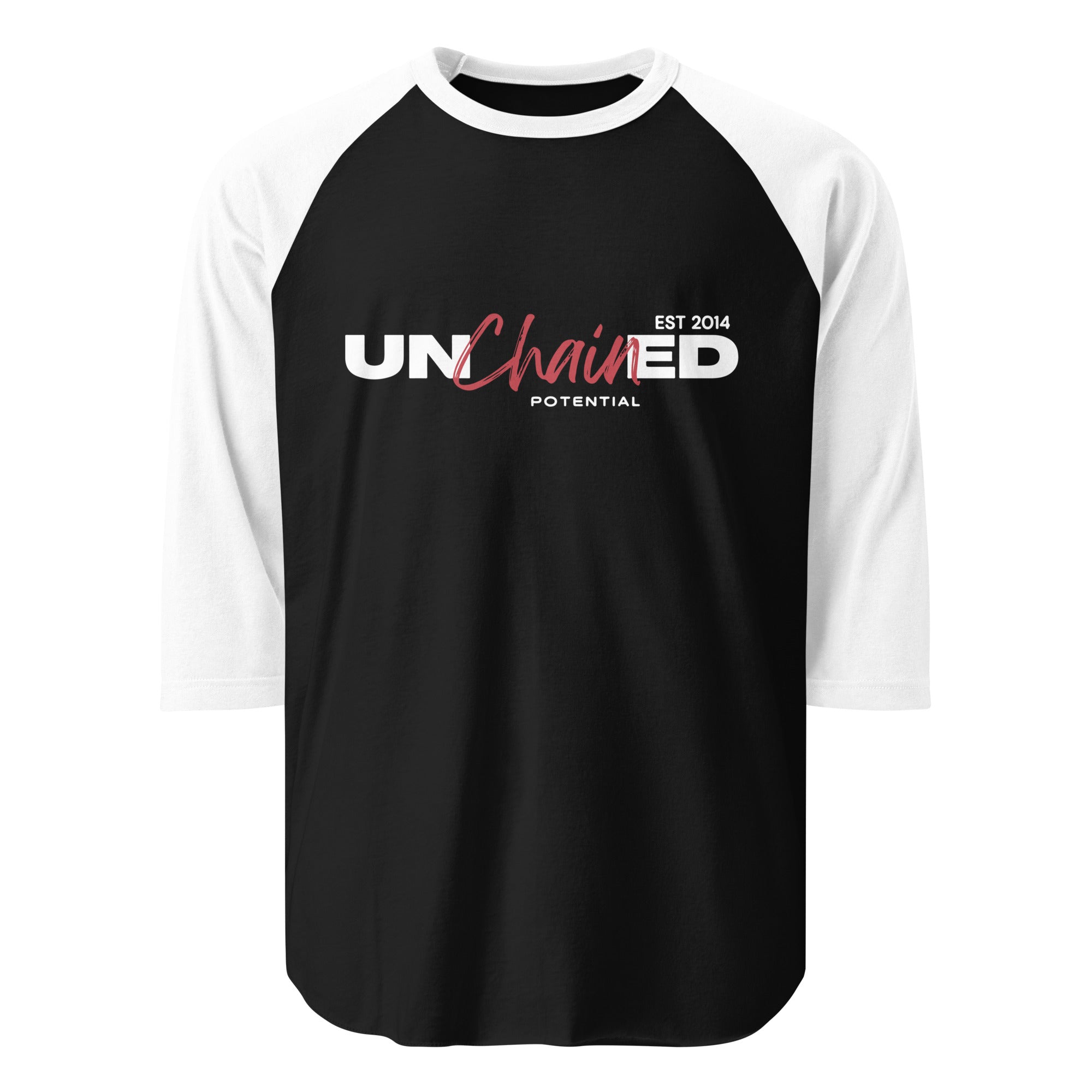 Unchained Potential 3/4 sleeve raglan shirt v2