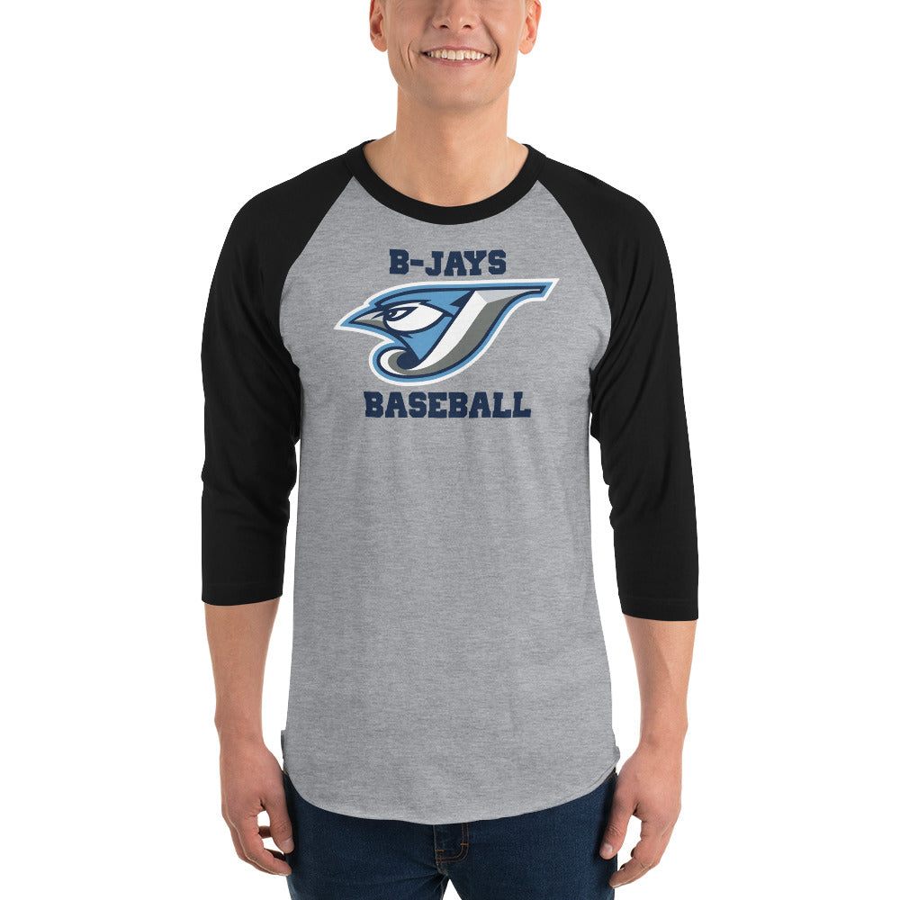 B-Jays Baseball 3/4 sleeve raglan shirt Logo 2