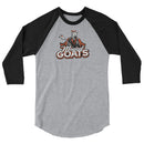 Magical Goats 3/4 sleeve raglan shirt