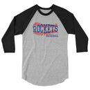 Rockets Baseball 3/4 sleeve raglan shirt