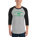 St Patricks Day Shenanignas 3/4 sleeve raglan shirt