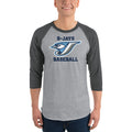 B-Jays Baseball 3/4 sleeve raglan shirt Logo 2