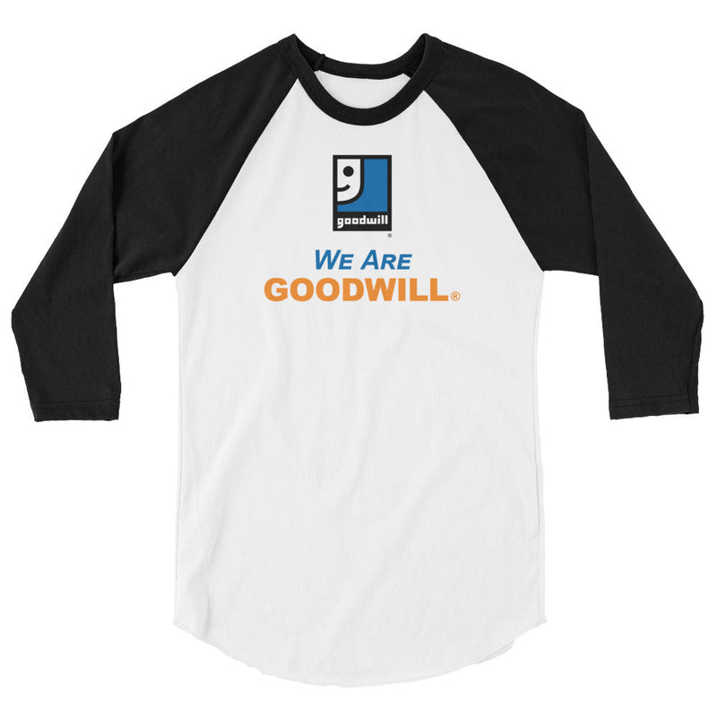 Goodwill of of NE IA Logo 2 3/4 sleeve raglan shirt