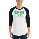 NYX Endurance 3/4 sleeve raglan shirt