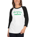 St. Patricks Day Womens Shenanigans 3/4 sleeve raglan shirt