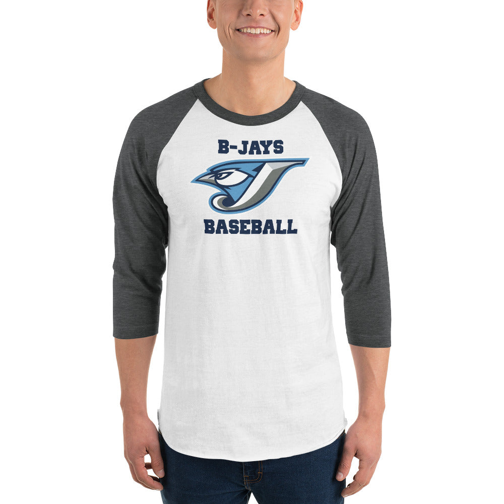 B-Jays Baseball 3/4 sleeve raglan shirt Logo 2