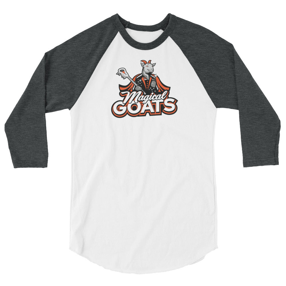 Magical Goats 3/4 sleeve raglan shirt