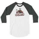 Magical Goats 3/4 sleeve raglan shirt