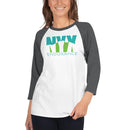 NYX Endurance 3/4 sleeve raglan shirt