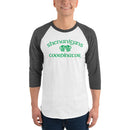 St Patricks Day Shenanignas 3/4 sleeve raglan shirt