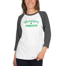 St. Patricks Day Womens Shenanigans 3/4 sleeve raglan shirt