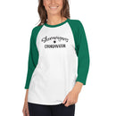 St. Patricks Day Womens Shenanigans 3/4 sleeve raglan shirt
